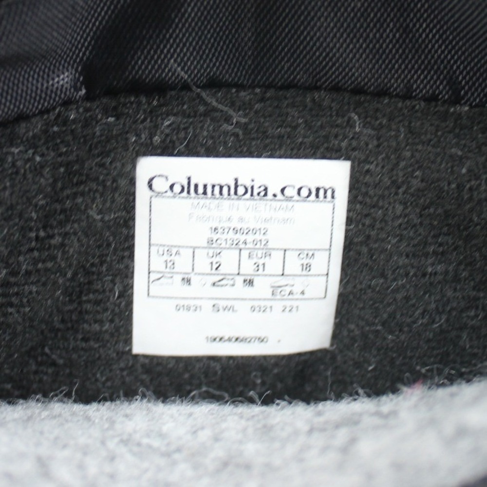 Columbia Kids Black Waterproof 400g Insulated Snow Boots BC1324-012 Size 13 - Picture 8 of 10